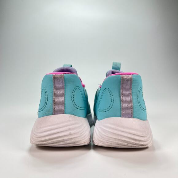 Skechers Slip-ins Bounder Blue Pink Kids Sneakers Comfort Shoes Youth Size 9 - Picture 5 of 10